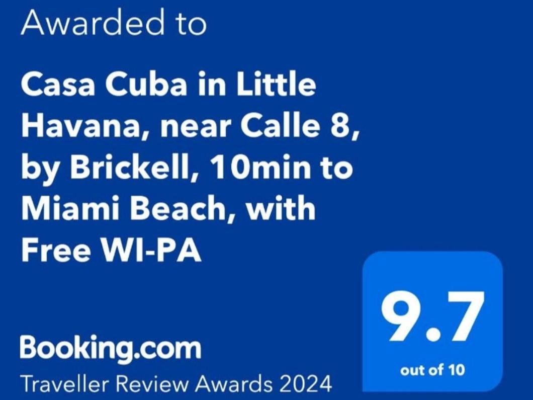 Casa Cuba In Little Havana, Brickell, Calle 8 And 10 Minutes To The Beach Free Parking 마이애미 외부 사진